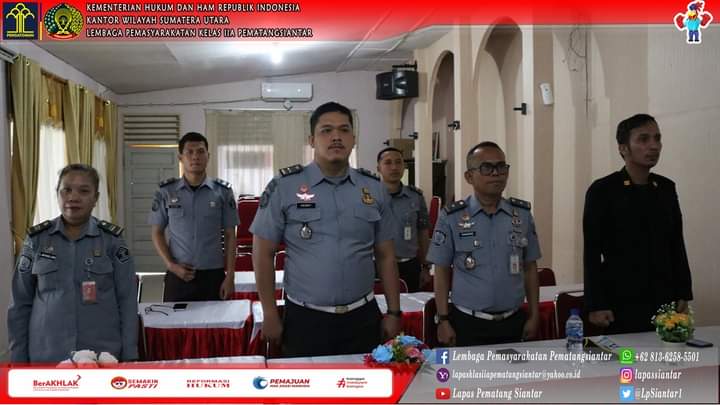 Direktur Pengamanan dan Intelijen Direktorat Jenderal Pemasyarakatan, Brigjen Pol Teguh Yuswardhie, memberikan Penguatan Pengamanan dan Intelijen Pemasyarakatan di Jajaran Kanwil Kemenkumham Sumut, Senin (08/07/2024). Bertempat di Aula Pengayoman Lapas Kelas I Medan, Kegiatan ini bertujuan untuk peningkatan pelaksanaan pengamanan dan Intelejen di Unit Pelaksanaan Teknis Pemasyarakatan Sumatera Utara.