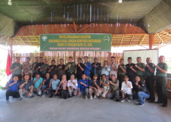 Dandim 0116 Nagan Raya, Aceh, Jum'at (12/07/24) saat menggelar kegiatan komunikasi sosial dengan komponen masyarakat bertempat diaula pendidikan Makodim setempat.