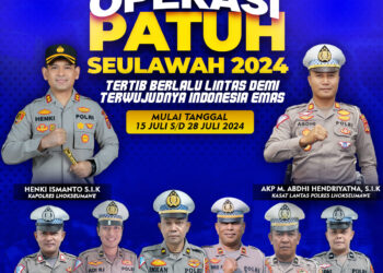 Satuan Lalu lintas Polres Lhokseumawe Polda Aceh akan menggelar Operasi Patuh Seulawah mulai tanggal 15 – 28 Juli 2024. Operasi tersebut akan melibatkan sejumlah dinas terkait dalam upaya meningkatkan keselamatan di jalan raya.