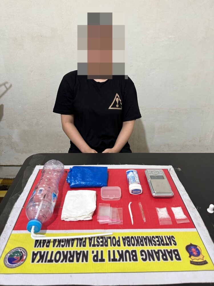 Tim berhasil menangkap terlapor berinisial RA (21) di Jalan Dr. Murjani Gang Rahmat, Kelurahan Pahandut, Kecamatan Pahandut.