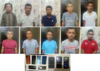 Polres Aceh Barat, Aceh mengamankan 10 orang warga yang kedapatan sedang bermain judi online, ke sepuluh warga ini diamankan oleh Personel Sat Reskrim polres Aceh Barat dari 2 lokasi berbeda di Kota Meulaboh. Sabtu (27/07/2024).