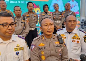 Direktorat (Dit) Lalu Lintas Polda Sumut bersama Dinas Perhubungan (Dishub) menggelar rapat koordinasi dalam persiapan Pekan Olahraga Nasional (PON) XXI Sumut-Aceh bertempat di Aula Raja Inal Siregar Kantor Gubsu, Selasa (30/7/24)