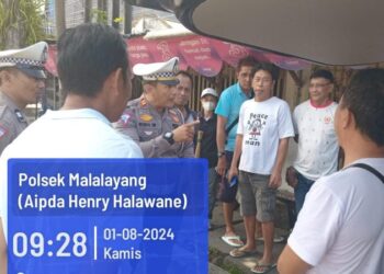 Unit Lalu Lintas Polsek Malalayang melakukan penertiban terhadap parkir liar angkutan mobil penumpang pribadi (taxi gelap) di Jalan Wolter Monginsidi, tepatnya di depan Gereja Betlehem Malalayang. Kegiatan ini dilaksanakan pada Kamis (1/8/2024), pagi, mulai pukul 09.27 WITA hingga selesai.