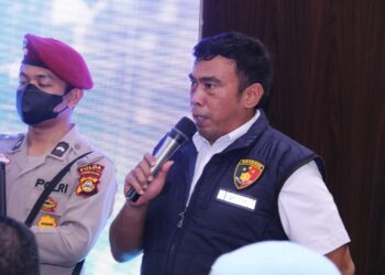 Direktur Reserse Narkoba Polda Sumsel Kombes Dolifar Manurung