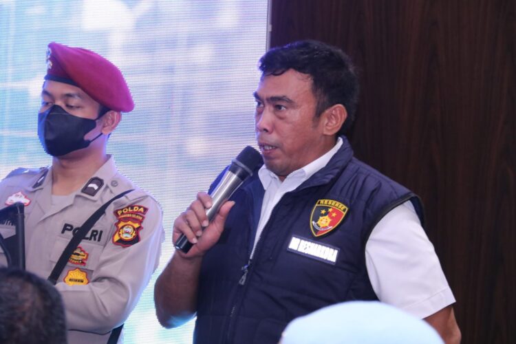 Direktur Reserse Narkoba Polda Sumsel Kombes Dolifar Manurung