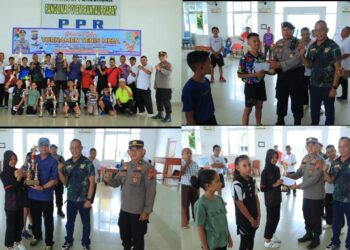 Wakapolres Labuhanbatu, Kompol H Matondang SH MH, mewakili Kapolres AKBP Dr Bernhard L Malau SIK SH MH, menutup secara resmi turnamen tenis meja ini, ditandai dengan penyerahan  sejumlah tropi dan uang pembinaan kepada para pemenang.