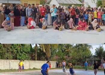 Pemerintah Gampong Meucat, Kecamatan Syamtalira Aron, Kabupaten Aceh Utara, menggelar berbagai perlombaan yang melibatkan seluruh warganya.