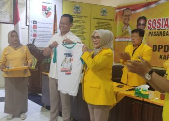 DPD Partai GOLKAR purbalinggga mengumpulkan semua unsur baik struktural maupun relawannya untuk kemenangan Fahmi-Dimas dalam pilkada 2024 di Purbalingga.