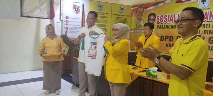 DPD Partai GOLKAR purbalinggga mengumpulkan semua unsur baik struktural maupun relawannya untuk kemenangan Fahmi-Dimas dalam pilkada 2024 di Purbalingga.