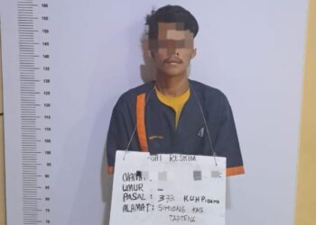 Pelaku adalah AL alias Carles Tobing (23), seorang pria asal Lingkungan VII, Kelurahan Lumut, Kecamatan Lumut, Kabupaten Tapanuli Tengah. Pelaku diketahui merupakan karyawan Koperasi Juntak Jaya yang berlokasi di Jalan Parlayuan Pulo Padang, Kecamatan Rantau Utara, Kabupaten Labuhanbatu.