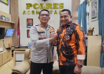 Majelis Pimpinan Cabang (MPC) Pemuda Pancasila Kabupaten Aceh Utara melakukan Kunjungan atau silaturahmi dengan Kapolres Setempat, Selasa (30/08/2024) di Ruang Kantor Kapolres.