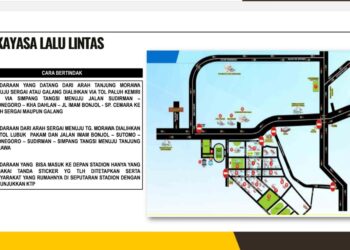 Rute arus lalu lintas terbatas saat Opening Ceremony PON 2024 (Foto Dok/Polda Sumut)