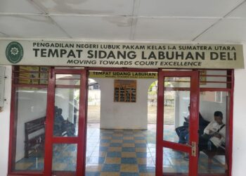Pengadilan Negeri Lubuk Pakam di Tempat Sidang Labuhan Deli, Selasa, 10/09/2024.