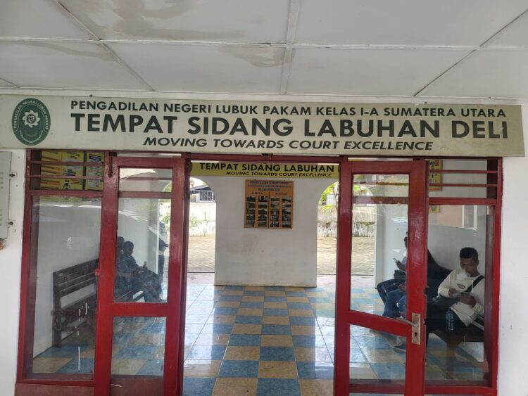 Pengadilan Negeri Lubuk Pakam di Tempat Sidang Labuhan Deli, Selasa, 10/09/2024.
