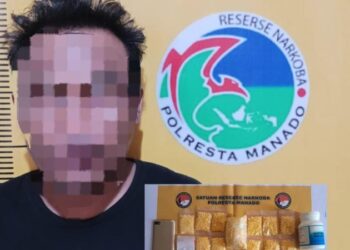 Tim Reserse Narkoba Polresta Manado berhasil menangkap seorang pria berinisial AP alias Yacob (45 tahun) di Kelurahan Mahawu LK V, Kecamatan Tuminting, Kota Manado, Senin (16/9/2024).