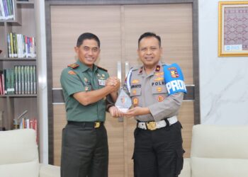 Karo Provoost Divpropam Polri Brigjen Pol Drs Sumarto Sik berkesempatan silaturahmi ke Pangdam II Sriwijaya.