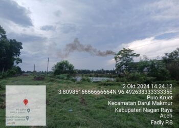 Asap pekat dari cerobong Pabrik Kelapa Sawit (PKS) milik PT Surya Panen Subur II (SPS2), di Desa Pulo Kruet, Kecamatan Darul Makmur, Kabupaten Nagan Raya mencemari udara terutama yang berada di Gampong Pulo Kruet.