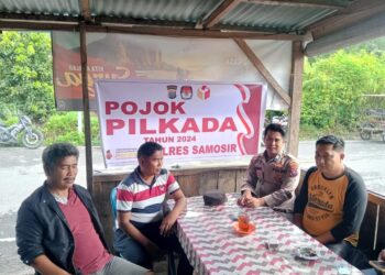 Kepolisian Sektor Onanrunggu (Polres Samosir) menggelar kegiatan Pojok Pilkada dalam pemetaan pengamanan Pilkada Serentak Tahun 2024. Kamis (10/10/2024).