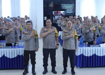 Kapolda Aceh Irjen Achmad Kartiko membuka latihan pra operasi (Latpraops) Zebra Seulawah tahun 2024 di Aula Pesat Gatra, Lamteumen, Kota Banda Aceh, Jumat, 11 Oktober 2024.