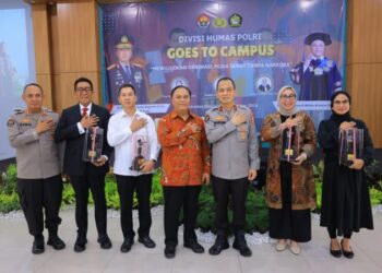 Brigjen Tjahyono saat membuka kegiatan Sosialisasi Kinerja Polri kepada 350 mahasiswa Goes To Campus 2024, bertema “Mewujudkan Generasi Muda Sehat Tanpa Narkoba”, di Universitas Pancasila (UP), Jakarta Selatan, Selasa (15/10/2024).