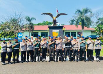 Kabid Propam Kombes Dadan Wahyudi bersama perwira stafnya berkunjung ke Denpom II/4 Palembang pada Kamis (24/10/2024).