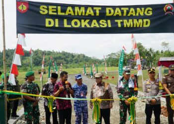 Satgas TMMD Sengkuyung Tahap IV Tahun 2024 Kodim 0702/Purbalingga berhasil merampungkan target dan sasaran fisik serta non fisik TMMD 100 persen.