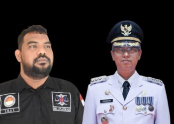 Kepala Perwakilan YARA Aceh Barat dan Nagan Raya Hamdani dan Pj Bupati Nagan Raya, Dr. Iskandar, AP