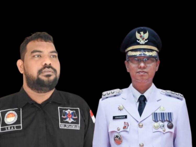 Kepala Perwakilan YARA Aceh Barat dan Nagan Raya Hamdani dan Pj Bupati Nagan Raya, Dr. Iskandar, AP