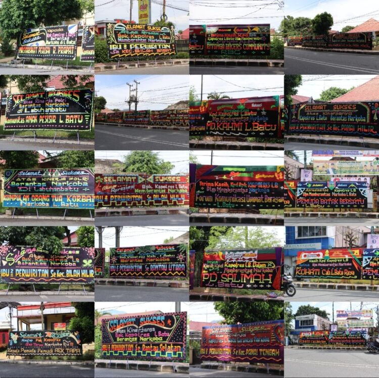 Keberhasilan ini langsung mendapat sambutan hangat dari masyarakat Labuhanbatu yang mengucapkan syukur dan terima kasih melalui papan bunga yang berjejer di depan Mapolres Labuhanbatu, Selasa (01/10/2024).