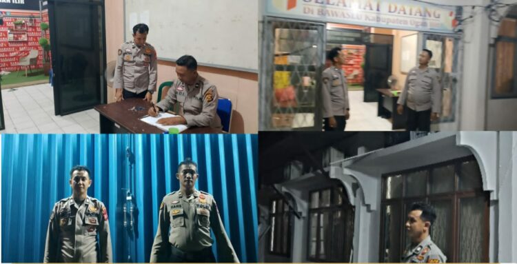 Polsek Indralaya meningkatkan intensitas patroli di sejumlah titik penting, termasuk Gudang Komisi Pemilihan Umum (KPU) Kabupaten Ogan Ilir. Patroli ini bertujuan untuk memastikan keamanan dan kelancaran proses penyimpanan logistik pemilu.