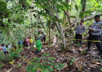 Polsek Pineleng, Polresta Manado, mengamankan lokasi kejadian (TKP) peristiwa gantung diri yang terjadi pada Selasa, 5 November 2024, sekitar pukul 12.17 WITA. Korban yang ditemukan di perkebunan Desa Koha Selatan Jaga I, Kecamatan Mandolang, Kabupaten Minahasa, adalah seorang pria bernama AP (67 tahun), warga Desa Koha Barat. Ia ditemukan dalam keadaan tergantung di sebuah pohon menggunakan seutas tali.