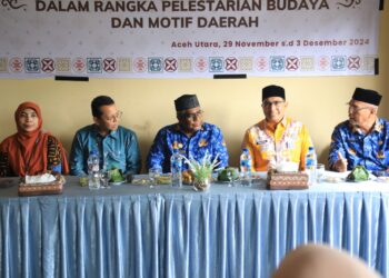 Kegiatan ini berlangsung mulai 29 November hingga 3 Desember 2024 dengan dukungan penuh dari Balai Besar Kerajinan dan Batik (BBKB) Yogyakarta dan Bank Indonesia Cabang Lhokseumawe. Acara itu dibuka langsung oleh Pj. Bupati Aceh Utara Dr. Drs. Mahyuzar, MSi pada Jumat (29/11/2024) kemarin.