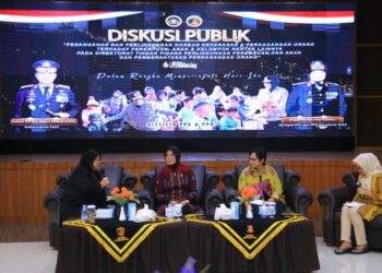 Pelindungan Perempuan dan Anak serta Pemberantasan Perdagangan Orang (Dittipid PPA-PPO) Bareskrim Polri menggelar diskusi membahas isu kekerasan terhadap perempuan dan anak.