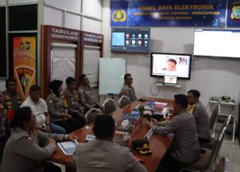 Polresta Manado, menerima kunjungan dari Tim Inspektorat Pengawasan Umum (Itwasum) Polri untuk melakukan pengawasan terhadap jalannya Operasi Lilin Samrat 2024.