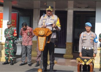Apel dipimpin oleh Kapolres Purbalingga AKBP Rosyid Hartanto, dihadiri unsur Forkopimda Purbalingga dan stakeholder terkait. Sedangkan peserta apel merupakan personel gabungan dari TNI, Polri, Dinas Perhubungan dan Satuan Polisi Pamong Praja.