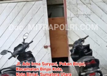 Salah satu lokasi judi yang kebal hukum di Jl. Ade Irma Suryani Pekan Binjai, Kota Binjai, Sumatera Utara. (Foto. Dok/Mitrapolri.com)