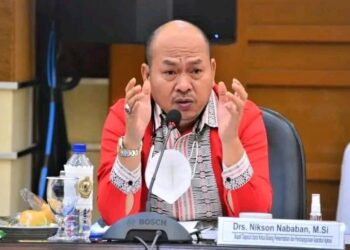 Drs.Nikson Nababan.M.si Ketua Umum Tim pemenangan paslon Bupati/Wakil Bupati Tapanuli nomor urut 01 Satika Simamora - Sarlandy Hutabarat