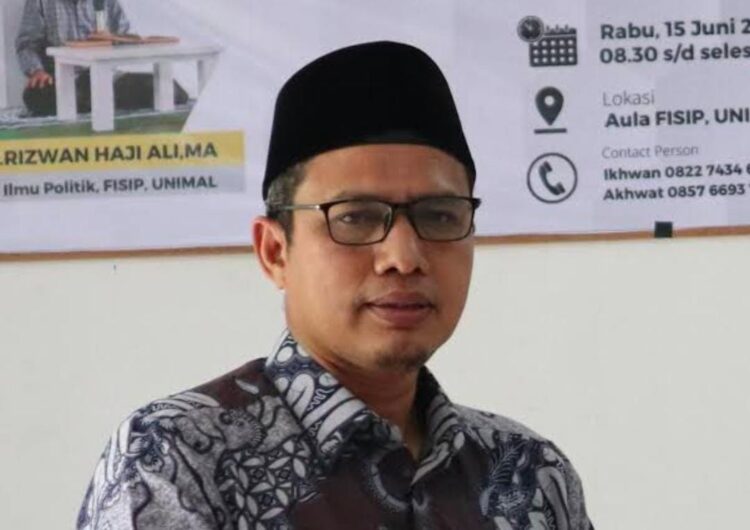 Ketua Pengurus Cabang Nahdlatul Ulama (PCNU) Lhokseumawe, Dr. Tgk. Rizwan Haji Ali, MA