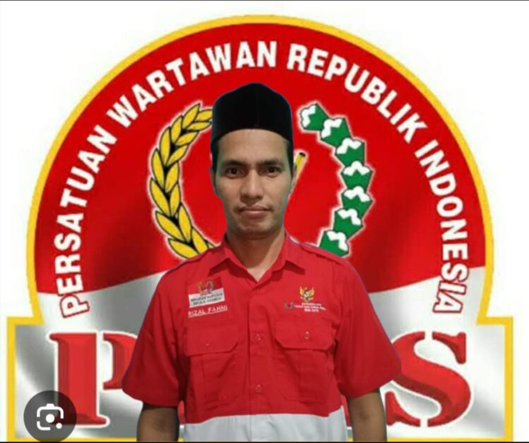 Ketua Persatuan Wartawan Republik Indonesia (PWRI) Aceh Utara Rizal Fahmi
