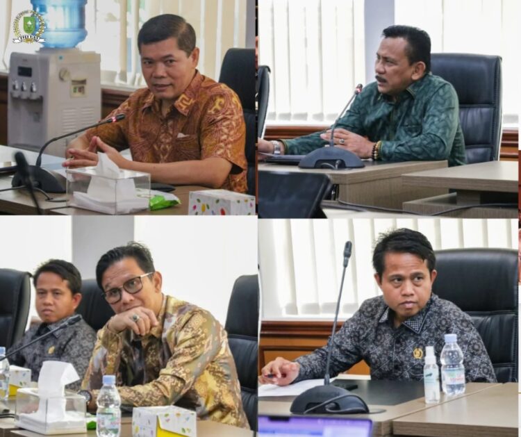 Anggota Komisi IV DPRD Provinsi Riau Manahara Napitupulu, Jons Ade Nopendra, Muhtarom, dan Samsuri Daris melakukan kunjungan kerja ke Kementerian ESDM terkait Pengawasan dan Penindakan terhadap Penambangan Galian C yang tidak berizin di Provinsi Riau, Jumat (17/1/2025).