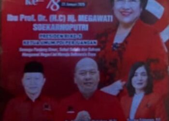 Ketua DPC PDI Perjuangan (PDIP) Tapanuli Utara, Nikson Nababan menyampaikan ucapan selamat ulang tahun ke-78 dan mendoakan agar selalu sehat dan panjang umur.