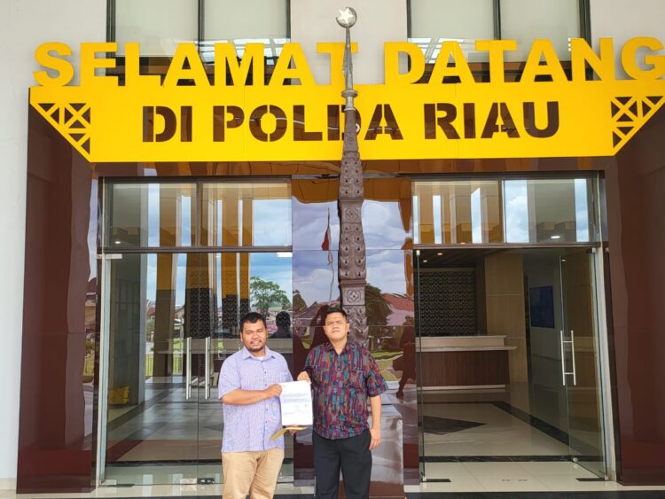 Kuasa Hukum Diana Ritha Panjaitan, Marudut H Gultom, SH di Polda Riau