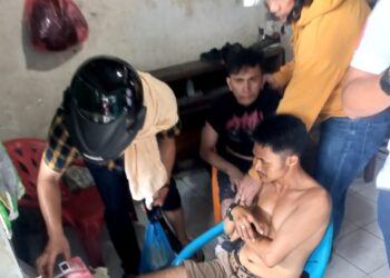 Personil Pomdam I Bukit Barisan, Jumat (17/01/2025) sore menggrebek kampung narkoba di kawasan Glugur Hong, Jalan Karantina Ujung, Kecamatan Perjuangan, Kota Medan.
