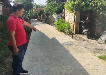 Pantauan Proyek pembangunan jalan lingkungan di Nagori Tanjung Pasir, Kecamatan Tanah Jawa, Kabupaten Simalungun