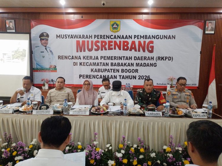 Musyawarah Perencanaan Pembangunan "MUSRENBANG" Rencana Kerja Pemerintah Daerah (RKPD) Di Kecamatan Babakan Madang Kabupaten Bogor Perencanaan Tahun 2026. (Foto: Dok.RH/Mitrapolri./12/02/2025)