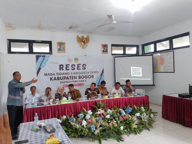 Reses Masa Sidang II Anggota DPRD Kabupaten Bogor Dapil 2 dilaksanakan di Aula Desa Singajaya Kecamatan Jonggol. (Foto: Dok.RH/Mitrapolri/18/02/2025)