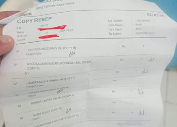 Resep obat dari RSUD SIM Nagan Raya