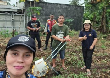 Kegiatan ini bertujuan untuk memastikan lahan yang akan digunakan untuk budidaya jagung sudah siap secara optimal, serta mendiskusikan teknik dan metode penanaman yang dapat meningkatkan hasil pertanian, Selasa (18/2/2025).
