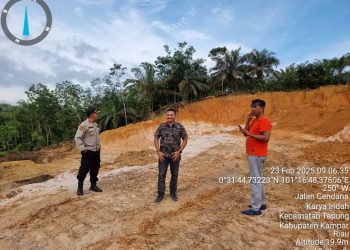 tim yang terdiri dari Kapolsek, Kanit Reskrim AKP Aulia Rahman, S.H., M.H., dan Kanit Intelkam IPTU Jamaluddin, S.H., beserta anggota, tiba di lokasi sekitar pukul 09.00 WIB pada hari Minggu (23/02/2025).