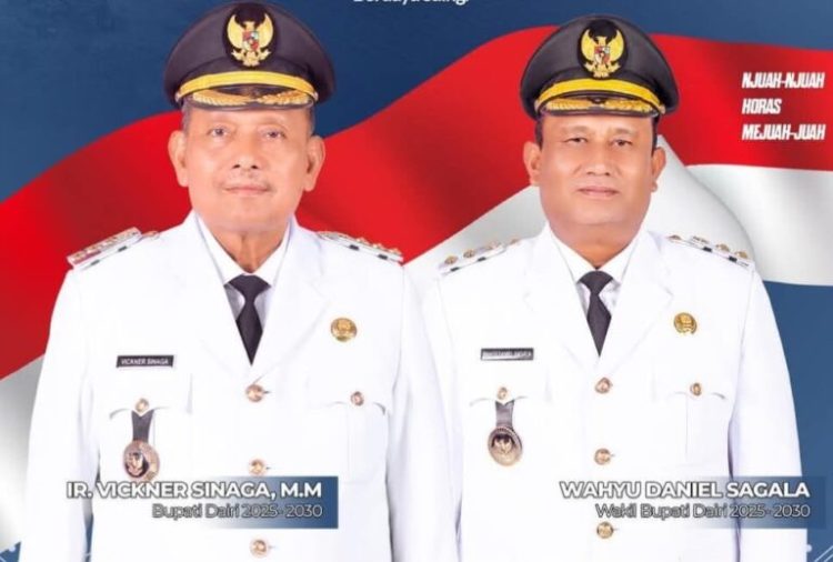 Bupati Dairi Ir. Vickner Sinaga & Wakil Bupati Wahyu Sagala